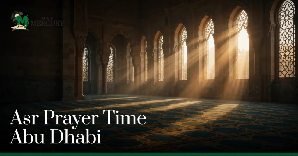 Asr prayer time Abu Dhabi 2026 guide
