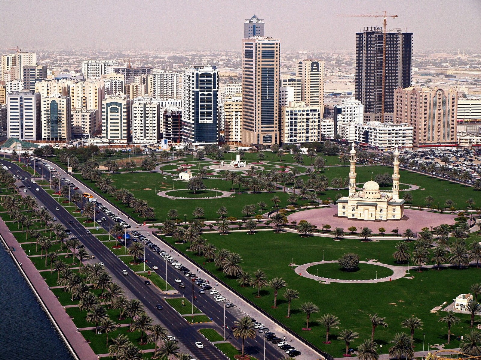 Daytime view of the Abu Dhabi Corniche skyline, the city where Dr Shamsheer Vayalil built the Burjeel hospital empire