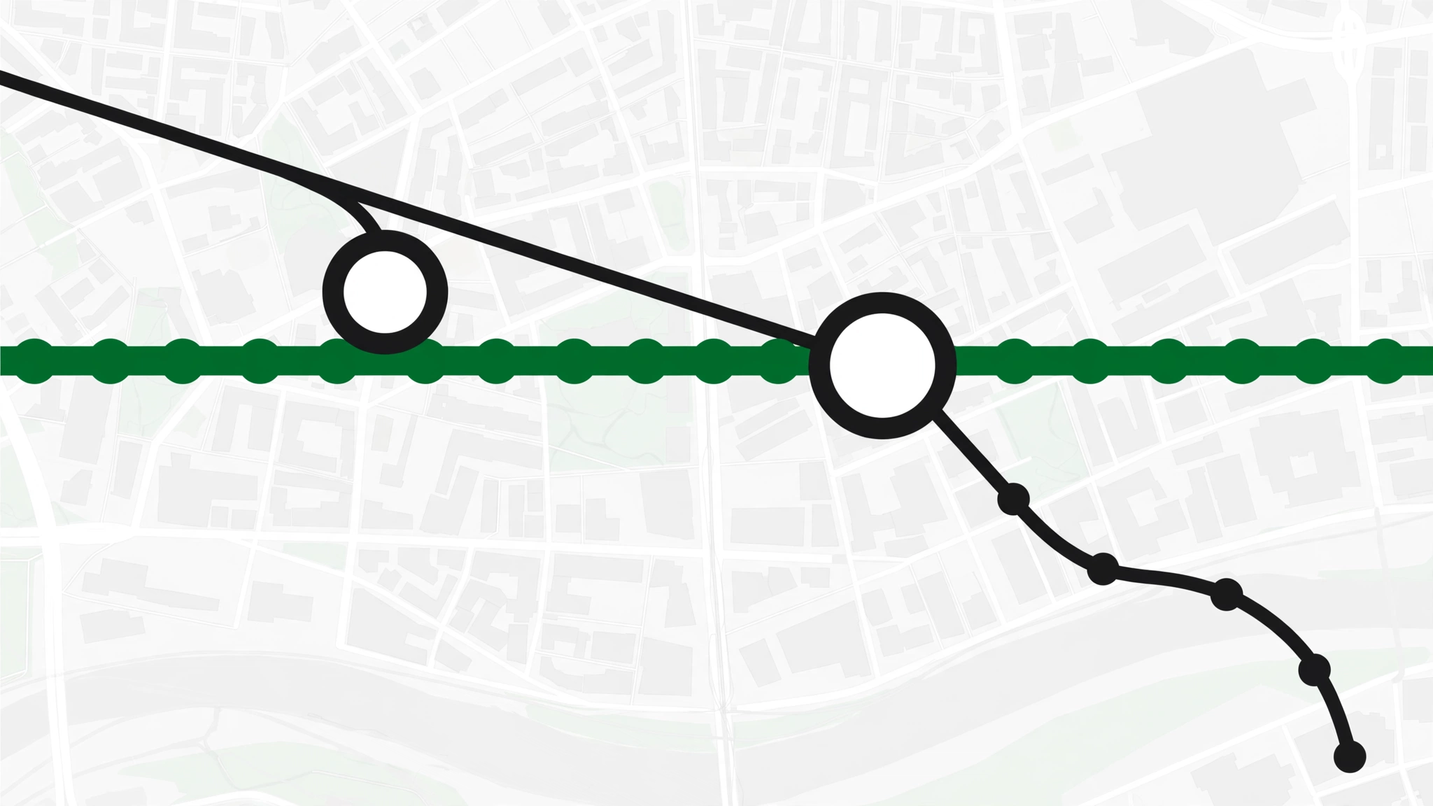 dubai metro map diagram — Red Line route with Route 2020 branch and Green Line interchanges