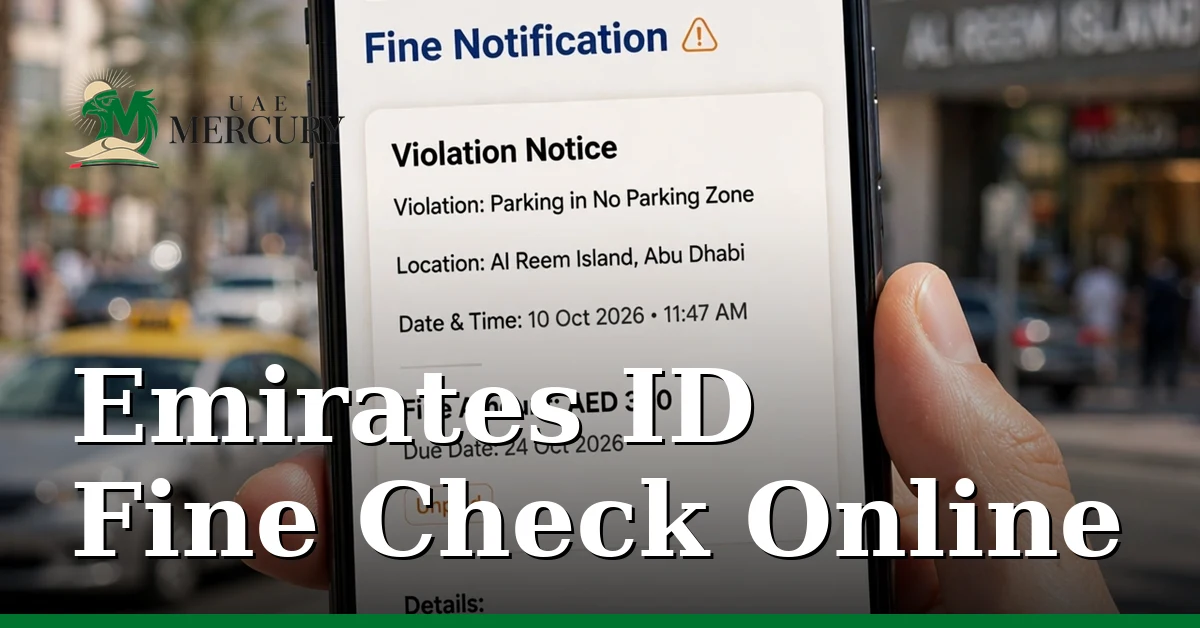 Emirates ID fine check online — emirates id fine check: find traffic, immigration and late-renewal fines free