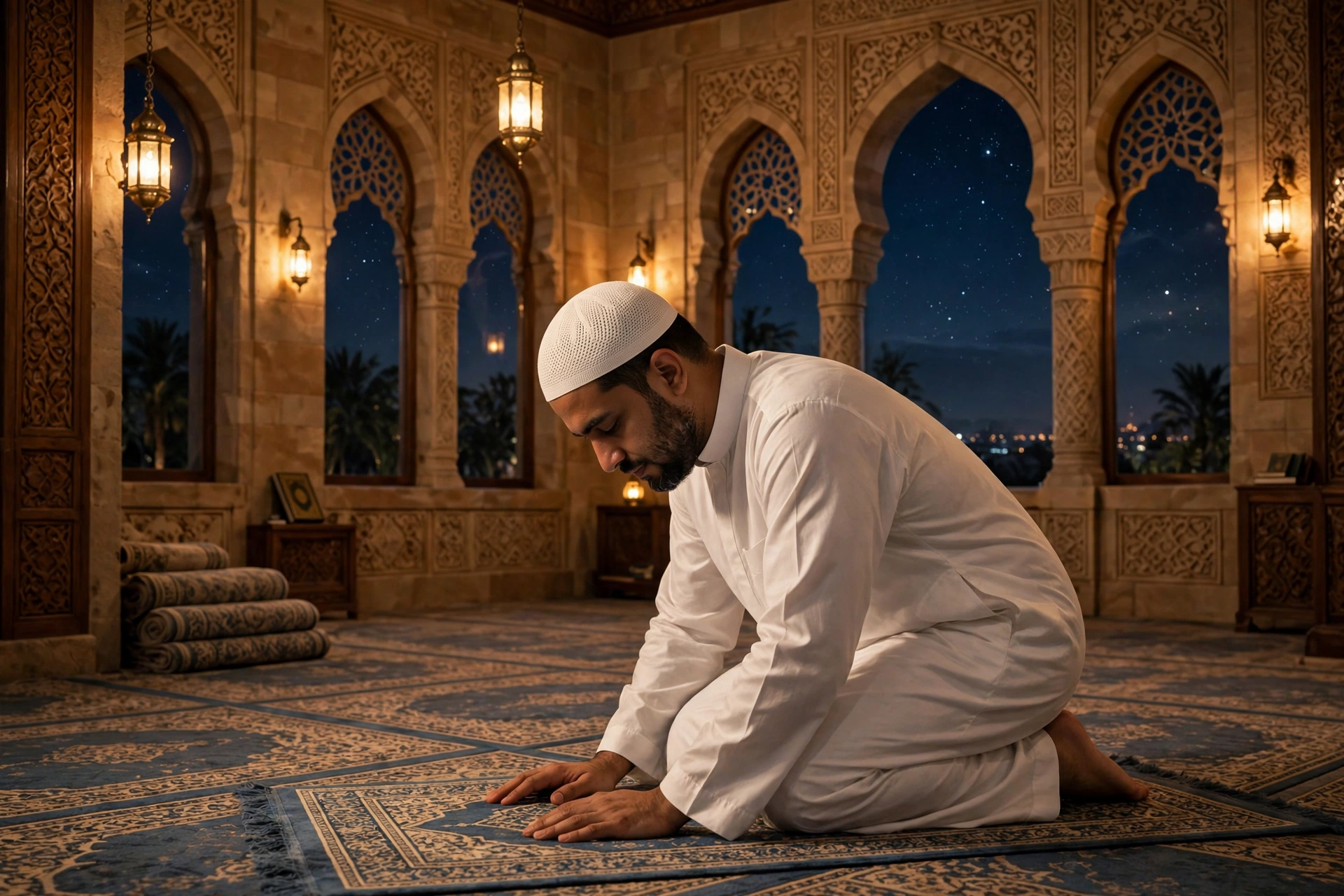 isha prayer time sharjah — night prayer in mosque