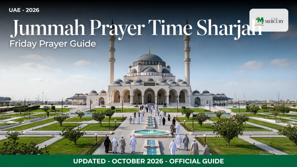 jummah prayer time sharjah — friday prayer guide 2026