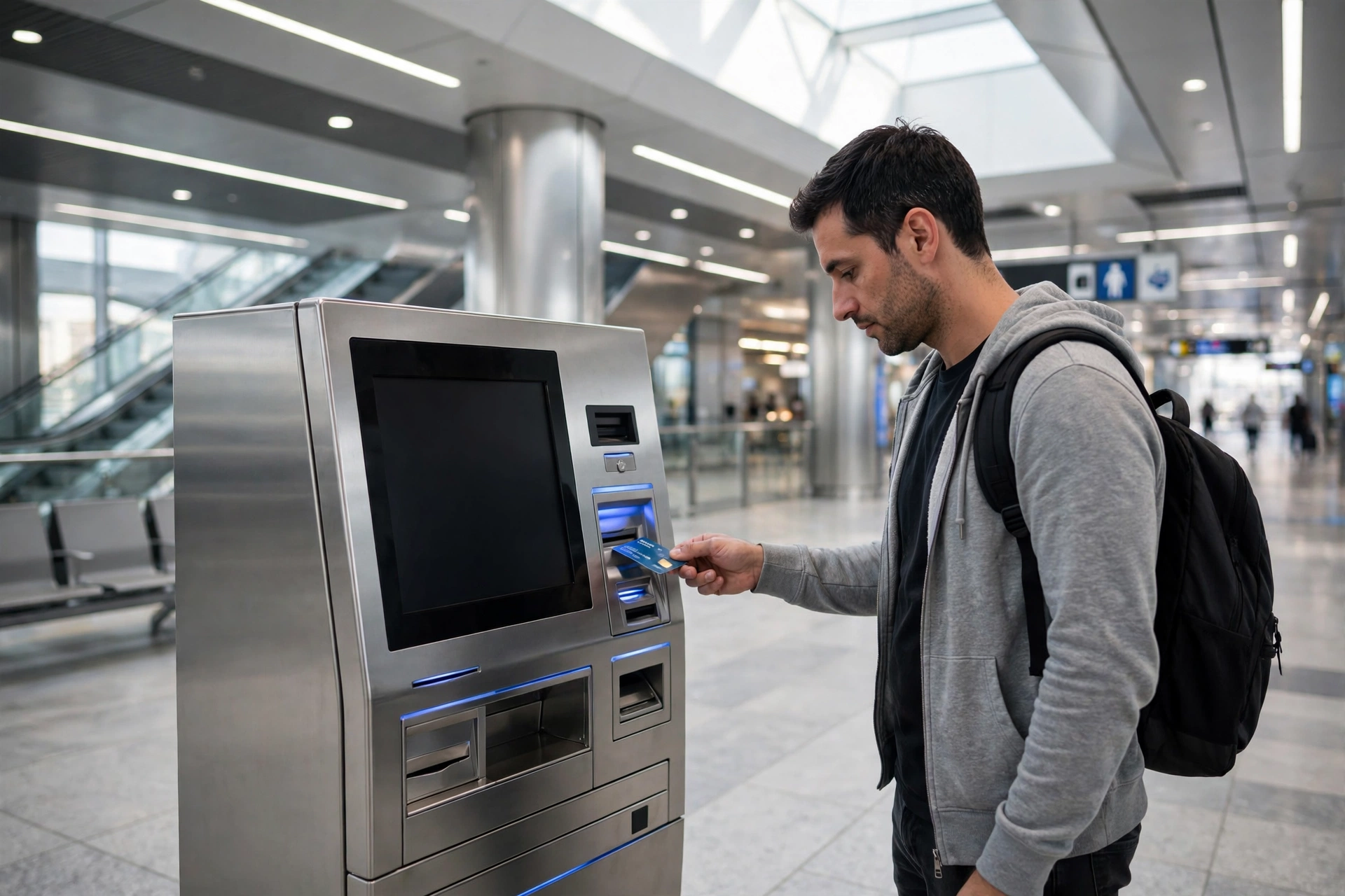 nol card recharge at Dubai metro ticket vending machine
