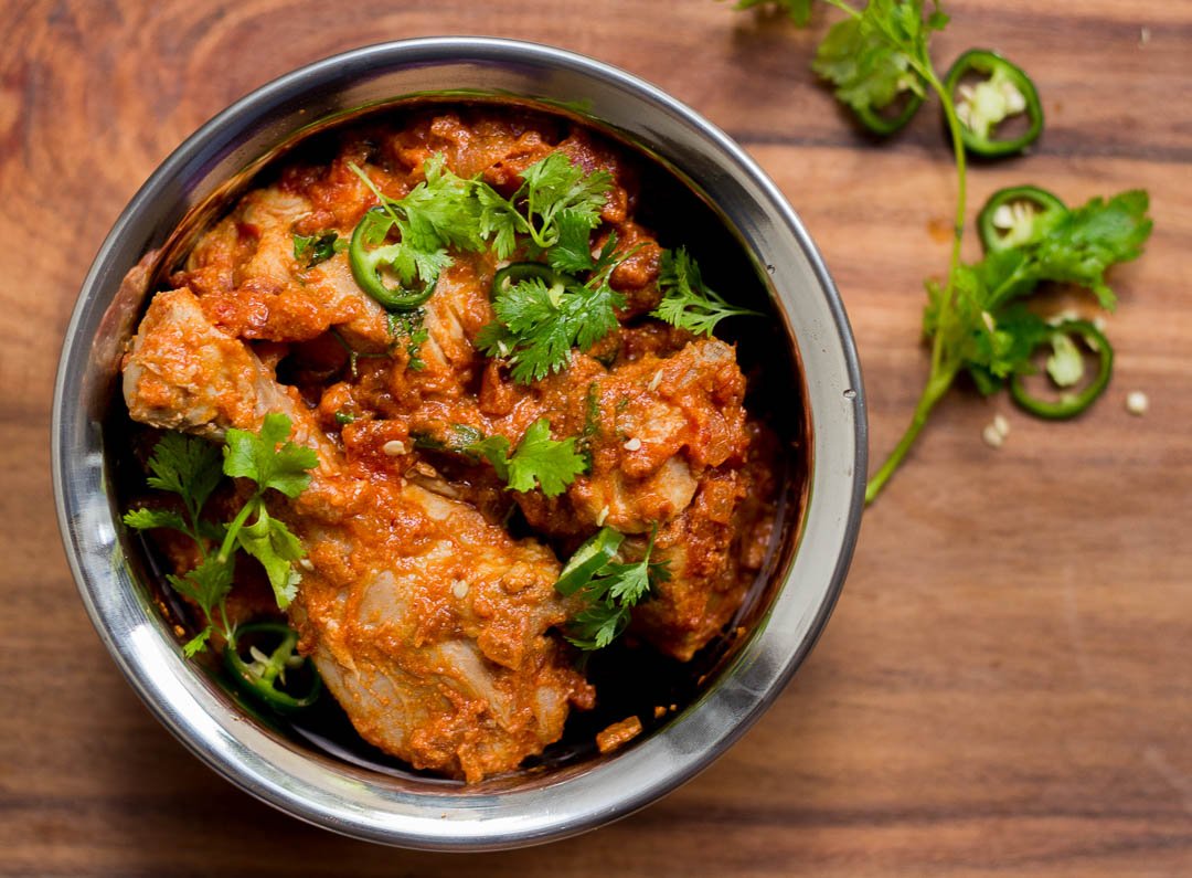 Ravi Restaurant Satwa chicken karahi Pakistani curry dish